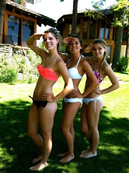 Gorgeous teen girlfriends posted their..