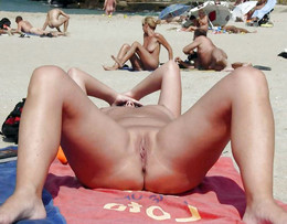 Nudist pussy and cocks, beach voyeur